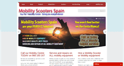 Desktop Screenshot of mobility-scooters-spain.com