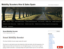 Tablet Screenshot of mobility-scooters-spain.com